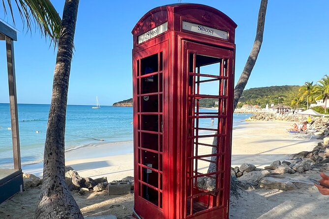 Famous Red Phone Booth Beach (Dickenson Bay) and Fort Bay Beach - Who will get the most from this excursion