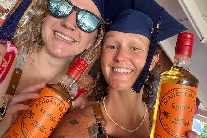 Rum Making Masterclass Galleon Beach Antigua 2 People per Station - The personalized label is a smart souvenir
