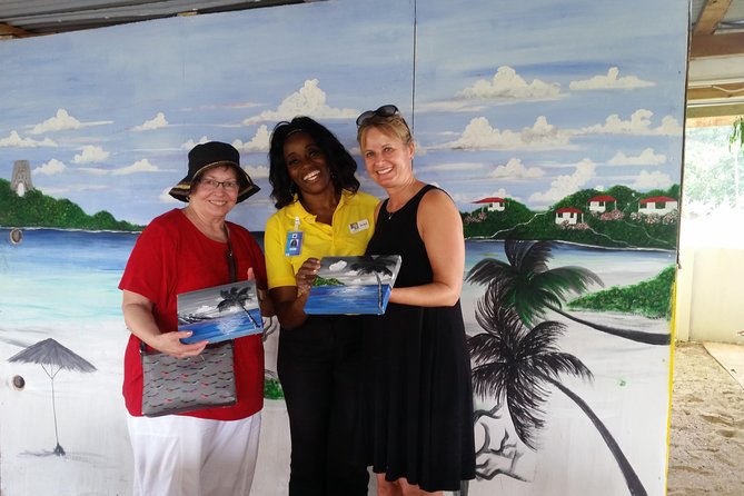 Sip & Paint Antigua - Meeting Jacqui and watching the painting take shape