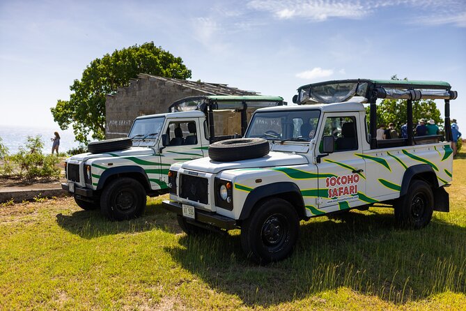 SoCoHo Jeep Safari - Historical Sites - Lunch - Beach - Sir Viv Richards Cricket Stadium and a glimpse of island pride
