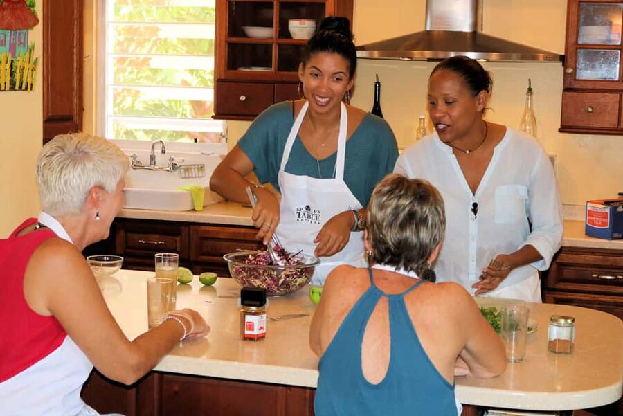 St. John's: Rum Cooking Class with 6 Rum Tastings - Cooking a three-course Caribbean lunch
