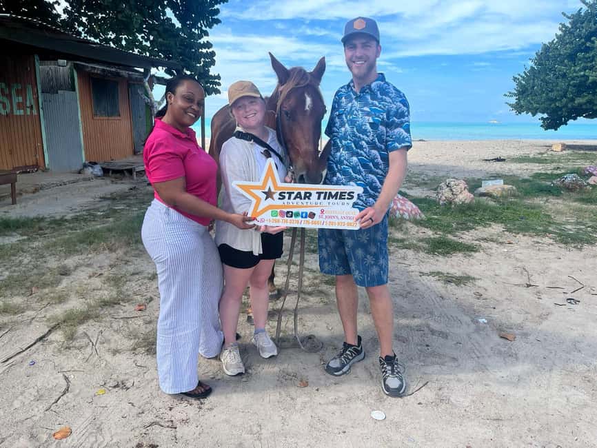 St. Johns: Horseback Riding Bareback Swim, &Fort James Beach - Key points to know before you book