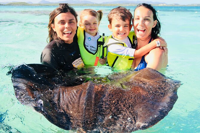 Stingray City Antigua for all the ages - ROUND TRIP INCLUDED - The 45-minute ride from St. John’s to Seatons