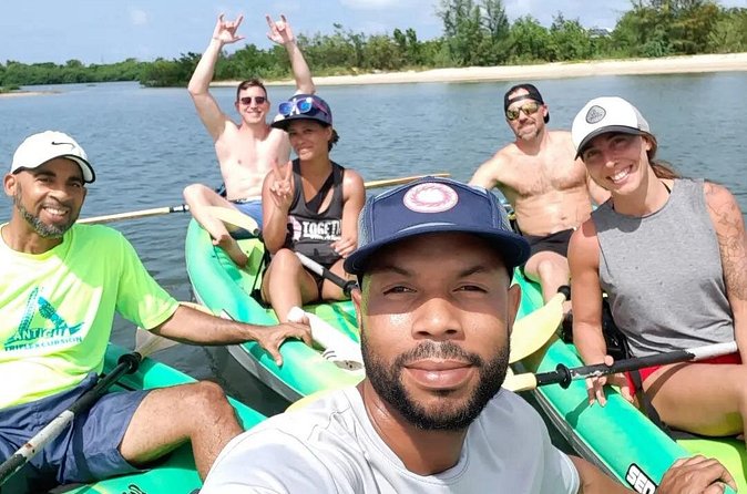 TRIPLE ACTIVITY TOUR, Bike Kayak Hike, ANTIGUA - Cycling back through the city